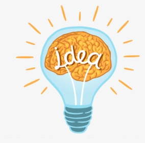 Idea Clipart Brain - Brain Lightbulb Clipart, HD Png Download, Free Download