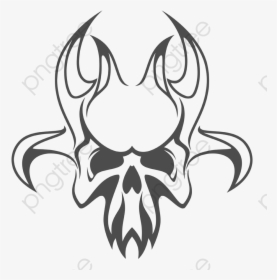 Devil Skull Png Horns Devil Vector Skull Transparent Png Kindpng
