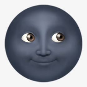 Moon Clipart Emoji - Black Moon Emoji, HD Png Download, Free Download