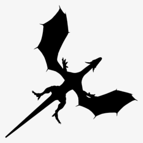 Dragon Silhouette Png Download - Dragon Wingspan Silhouette Png, Transparent Png, Free Download