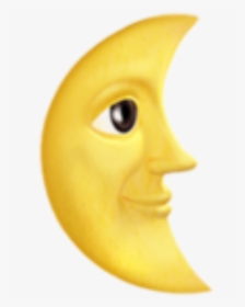 Moon Emoji Text - Moon Emoji Png, Transparent Png, Free Download