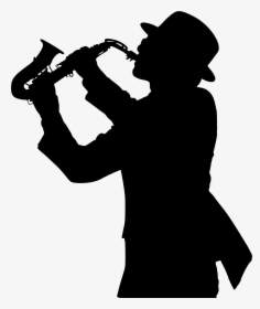 Saxophone Player Silhouette Clip Arts - Saxophone Player Clip Art, HD Png Download, Free Download