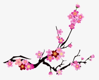 Transparent Cherry Blossom Clip Art - Cherry Blossom Vector Png, Png Download, Free Download
