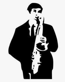 Saxophonist Musician Saxophone Free Picture - Silhouette Saxophone Player, HD Png Download, Free Download