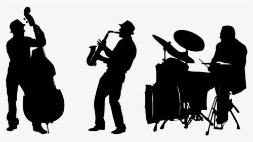 Saxophone Silhouette Png -jazz Band Silhouette Png - Jazz Band Silhouette Png, Transparent Png, Free Download