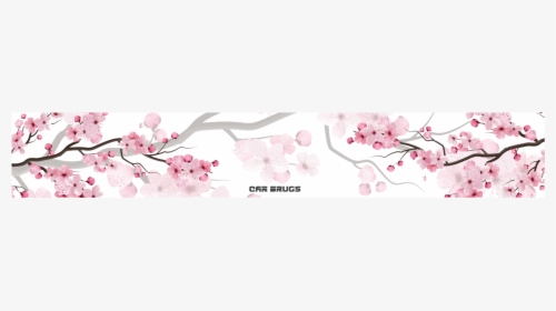 Cherry Blossom Banner On Car, HD Png Download, Free Download