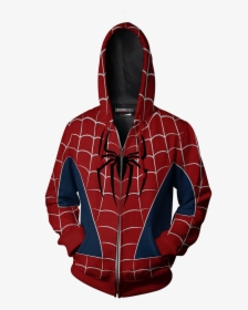 The Amazing Spider-man 2 Peter Parker Cosplay Zip Up - Spider Man 2 Hoodie, HD Png Download, Free Download