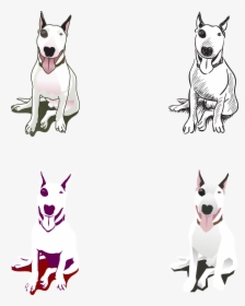 Cartoon Bull Terrier - Bull Terrier Vector Free, HD Png Download, Free Download