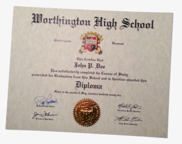 High School Diploma United States, HD Png Download, Free Download