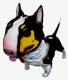 Bull Terrier Art - Bull Terrier Sign Cartoon, HD Png Download, Free Download