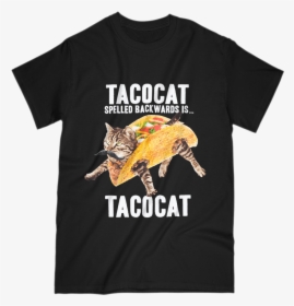 Tacocat Spelled Backwards Taco Cat Graphic T-shirt - Tacocat Spelled Backwards Is Tacocat Shirt, HD Png Download, Free Download