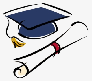 High School Graduation Ceremony National Secondary - Transparent Graduation Cap Clipart, HD Png Download, Free Download
