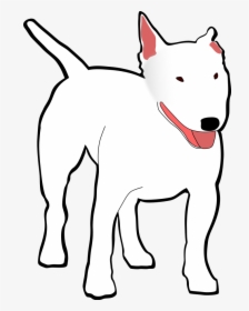 Bullterrier Svg Clip Arts - Bull Terrier Cartoon, HD Png Download, Free Download