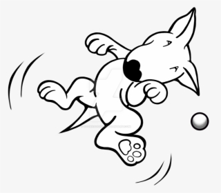 Flying English Bull Terrier - Bull Terrier Images Black And White Cartoon, HD Png Download, Free Download