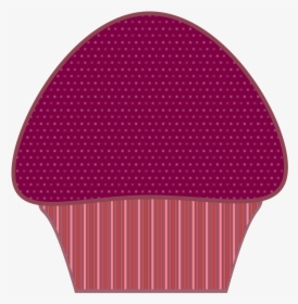 Purple Cupcake Clipart - Polka Dot, HD Png Download, Free Download