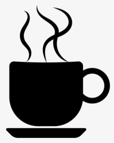 Coffee, Cup, Silhouette, Steam, Hot, Beverage, Drink - Black Coffee Cup Clip Art, HD Png Download, Free Download
