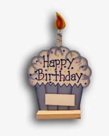 Birthday Cupcake Large - Birthday Cake, HD Png Download, Free Download