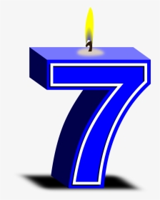 Birthday Candle 7 Png, Transparent Png, Free Download