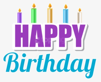 Happy Birthday Candles Png, Transparent Png, Free Download