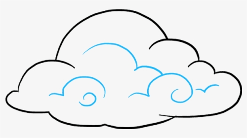 Clip Art How To Draw Really - Clouds Drawing, HD Png Download, Free Download