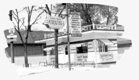 Original Mark Twain Dinette Restaurant And Diner Opened - Motel, HD Png Download, Free Download