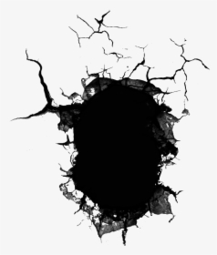 #wall #hole #cracked #cracking #cracks #ground #overlay - Transparent Background Hole Transparent, HD Png Download, Free Download