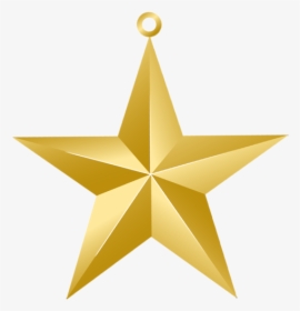 Christmas Gold Star Png - Christmas Star Ornament Png, Transparent Png, Free Download
