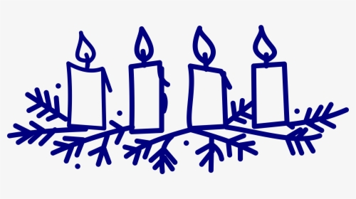 Clip Art Wreath Candle Sunday Free - Advent Candles Clip Art, HD Png Download, Free Download