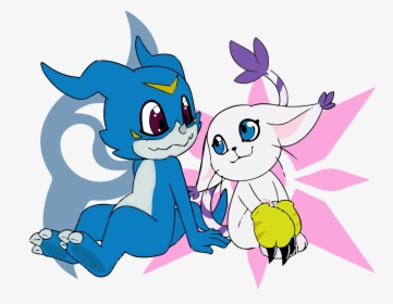 Transparent Gatomon Png - Digimon Patamon And Gatomon, Png Download, Free Download