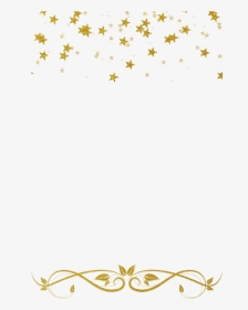 Transparent Gold Glitter Border Png - Gold Star Border Clipart, Png Download, Free Download