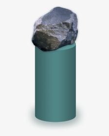 Chondrite Meteorite Sitting On A Pedestal - Igneous Rock, HD Png Download, Free Download