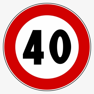 Italian Speed Limit Sign - Limite Di Velocità 50, HD Png Download, Free Download