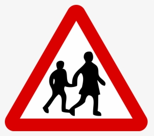 Transparent Blank Street Signs Png - School Crossing Road Sign, Png Download, Free Download