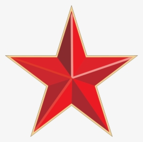 Red Gold Star - Красная Звезда Png, Transparent Png, Free Download