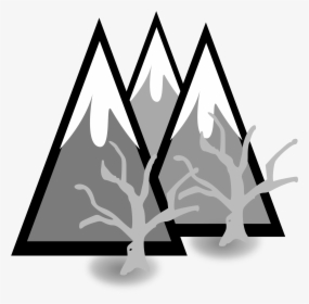 This Free Icons Png Design Of Dead Forest Mountains - Triangle Mountain Clipart, Transparent Png, Free Download