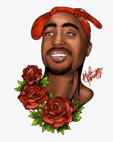 Tupac Shakur Png Images Transparent Free Download - Cartoon Drawings Of Tupac, Png Download, Free Download