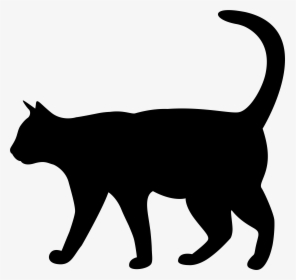 Kitten Silhouette Transparent Cat Free Png Hq Clipart, Png Download, Free Download