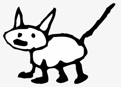 Cat Clip Art Panda - Black Cat Drawing Easy, HD Png Download, Free Download