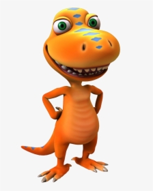 Buddy Cartoon Characters Png Pictures - Orange Dinosaur From Dinosaur Train, Transparent Png, Free Download