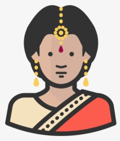 Indian Woman Icon - Indian Icon, HD Png Download, Free Download