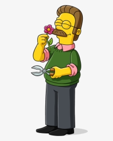 Thomas Dafoe Studios The Simpsons Characters Png Pack - Ned Flanders No Background, Transparent Png, Free Download