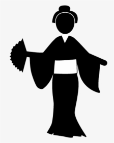 Japanese Woman Silhouette Png, Transparent Png, Free Download