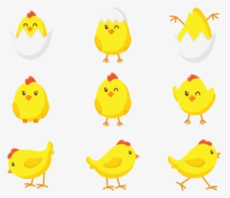 Easter Chick Cute Icons - Baby Chicken Vector Png, Transparent Png, Free Download