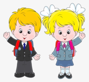 Personnages, Illustration, Individu, Personne, Gens - Boys And Girls In School Clip Art, HD Png Download, Free Download