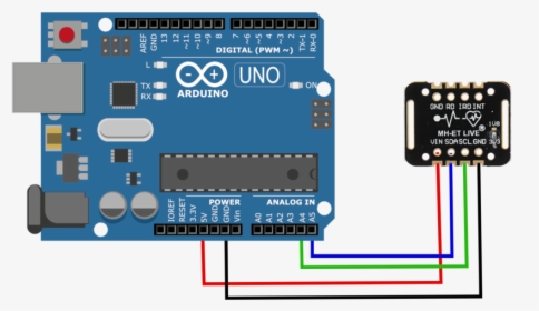 Arduino Max30102 Wiring - Mq135 Connection To Arduino, HD Png Download, Free Download