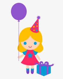 Birthday Clipart Girl - Happy Birthday Girl Clipart, HD Png Download, Free Download