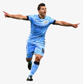 Sergio Aguero Football Render 9162 Footyrenders - Aguero Manchester City Png, Transparent Png, Free Download