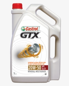 Transparent Motor Oil Png - Castrol Oil Gtx 20w 50, Png Download, Free Download
