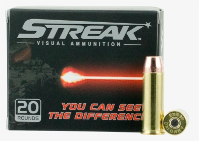 44 Mag Ammunition Streak 44240tmc-strk 240 Grain Tracer - Bullet, HD Png Download, Free Download
