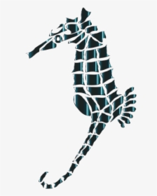 Bioluminescent Stylized Seahorse Silhouette No Background - 가시 해마 멸종 위기, HD Png Download, Free Download